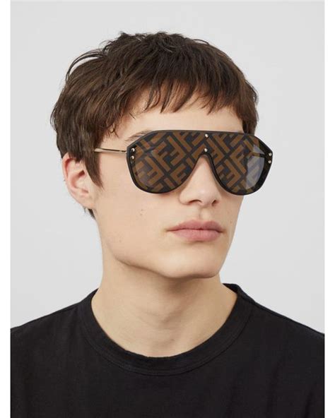 fendi 53mm pilot logo sunglasses|Fendi Light .